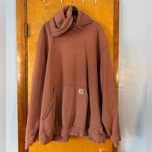 Carhartt Men's Rust Brown Hooded Sweatshirt